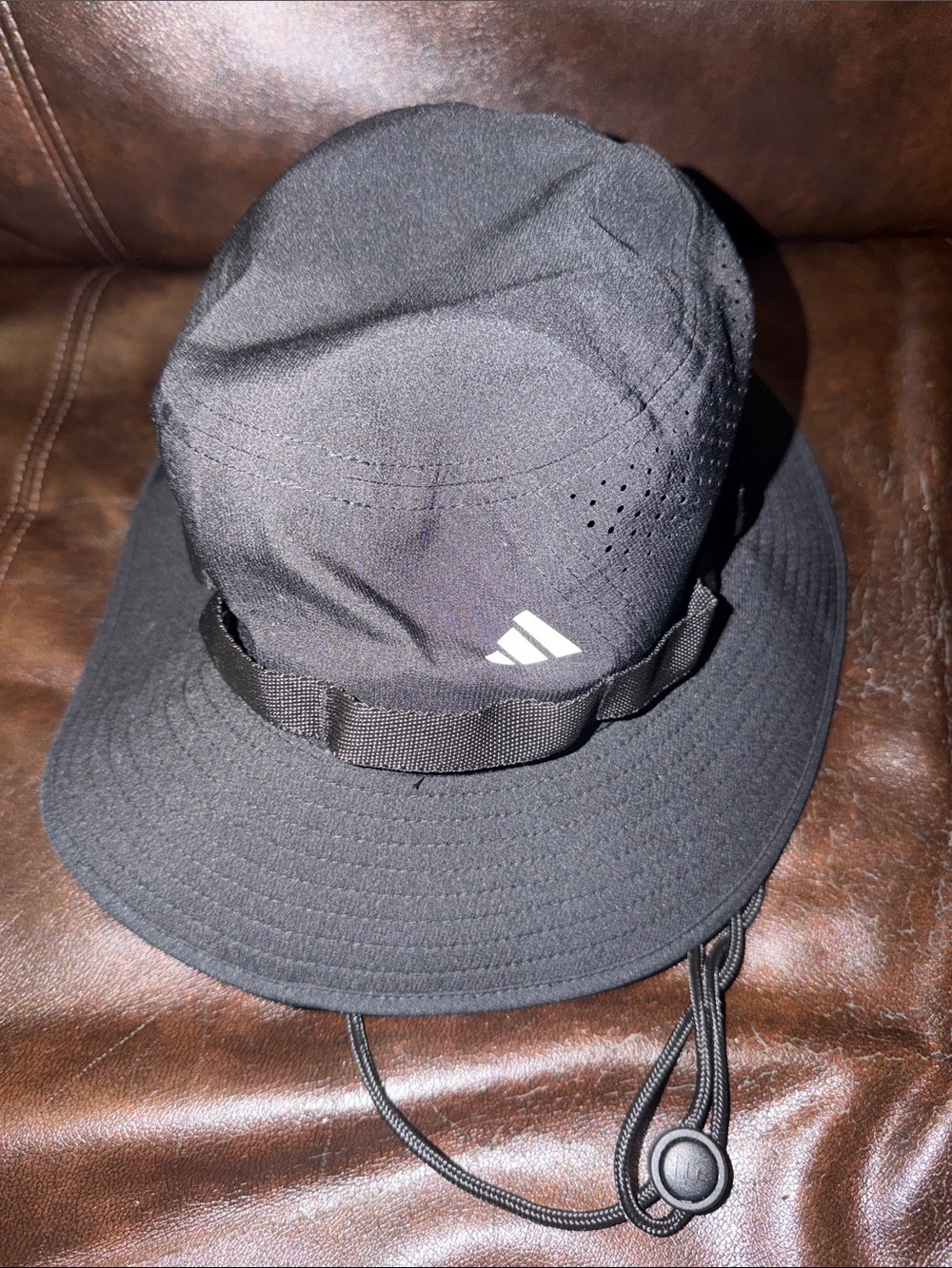 Climacool adidas Black Outdoor Boonie Hat with Chin Strap cap